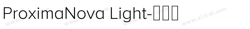 ProximaNova Light字体转换